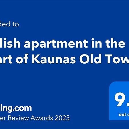 Stylish Apartment In The Heart Of Kaunas Old Town ภายนอก รูปภาพ